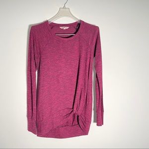 Juicy Couture Knotted Long Sleeve Top